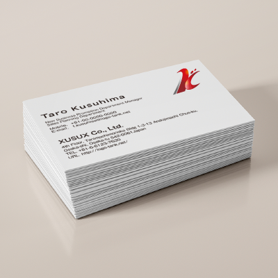 名刺・ショップカード 作成 | 格好良いKのロゴ