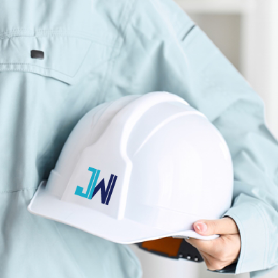 ヘルメット、ステッカー 作成 | JとWのロゴ