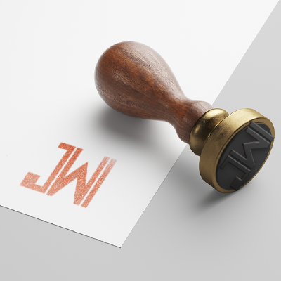 ゴム印・スタンプ作成 | JとWのロゴ