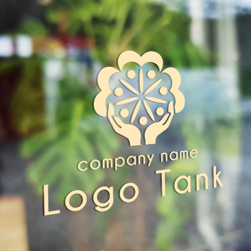 真心の手をイメージ 真心/手/温かさ/優しい/樹/成長/医療/介護/看護/教育/スクール/クリニック/ /,ロゴタンク,ロゴ,ロゴマーク,作成,制作