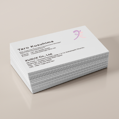 名刺・ショップカード 作成 | 親子の笑顔のロゴ