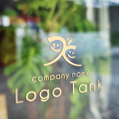 カッティングシート 作成 | 親子の笑顔のロゴ