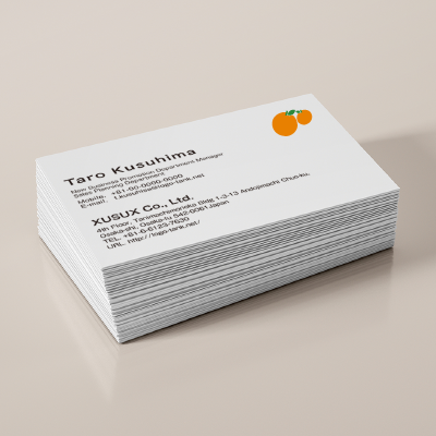 名刺・ショップカード 作成 | 伊予柑のロゴ