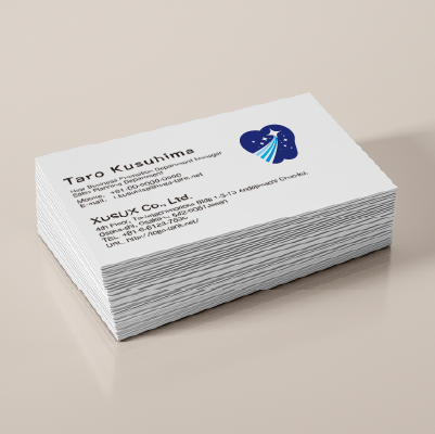 名刺・ショップカード作成 | 星空と流星・歯のシルエットをイメージしたロゴ