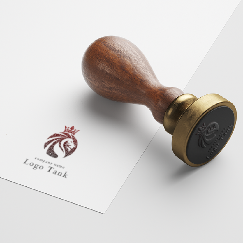 王冠をかぶったライオンがモチーフの重厚感のあるロゴ 動物 / ライオン / 王冠 / グラデーション / メタリック / 輝き / サービス / ショップ / エステ / サロン / ブランド / スポーツ / 店舗 / ゴージャス / エレガント / 高級感 / 重厚感 / クール /,ロゴタンク,ロゴ,ロゴマーク,作成,制作