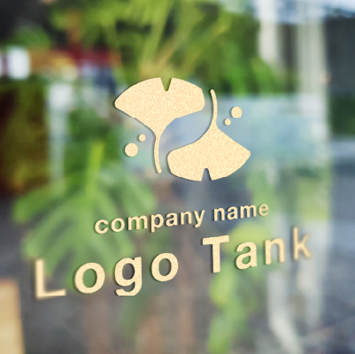 カッティングシート作成 | 銀杏と胃をモチーフにしたロゴ