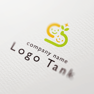 アルファベットのSと笑顔・双葉をイメージしたロゴ アルファベット / S / 笑顔 / スマイル / smile / 双葉 / 植物 / 葉 / 子供 / 幼稚園 / 保育園 / 塾 / スクール / School / スポーツ / サークル / 教育 / 学び / ポップ / POP / キュート /,ロゴタンク,ロゴ,ロゴマーク,作成,制作