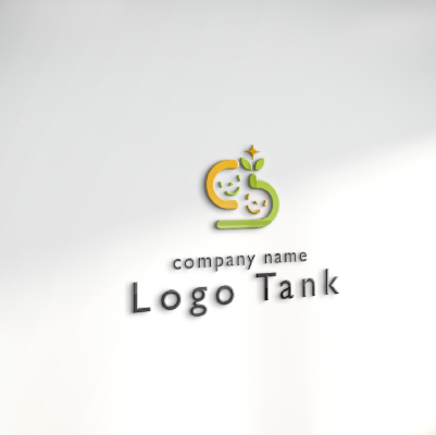 立体・カルプ看板作成 | アルファベットのSと笑顔・双葉をイメージしたロゴ