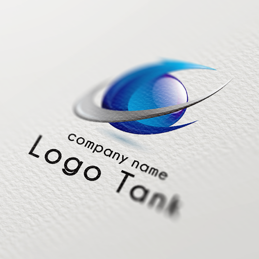 上昇する矢印と球体が「E」を表した立体的なロゴ アルファベット / Ｅ / 青 / シルバー / 矢印 / 上昇 / 先進性 / IT / グローバル / ネットワーク / 立体 /,ロゴタンク,ロゴ,ロゴマーク,作成,制作