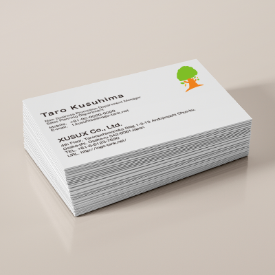 名刺・ショップカード 作成 | 可愛い木のロゴ