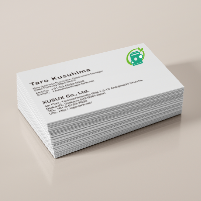 名刺・ショップカード 作成 | 給湯器のロゴ