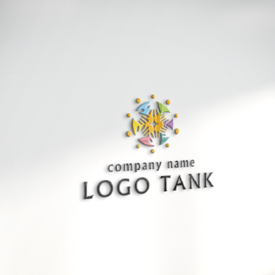 立体・カルプ看板作成 | 絆と協力を感じさせる太陽と手のひらをモチーフにしたロゴ