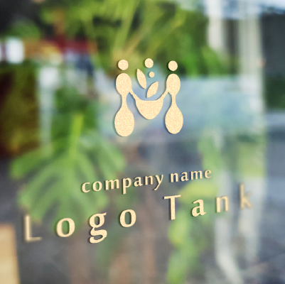 カッティングシート作成 | アルファベットのMと繋がり・可能性をイメージしたロゴ