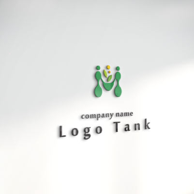 立体・カルプ看板作成 | アルファベットのMと繋がり・可能性をイメージしたロゴ