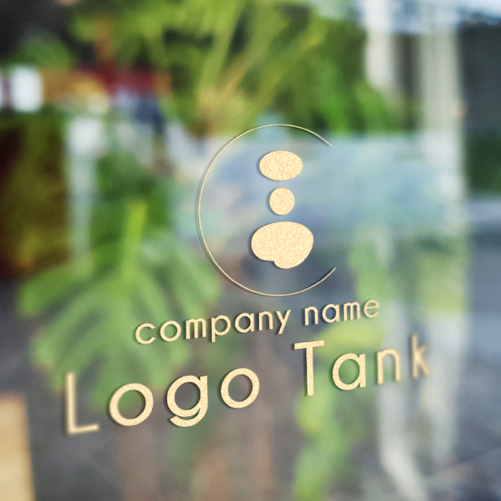 カッティングシート 作成 | 調和と静けさを象徴するストーンロゴ