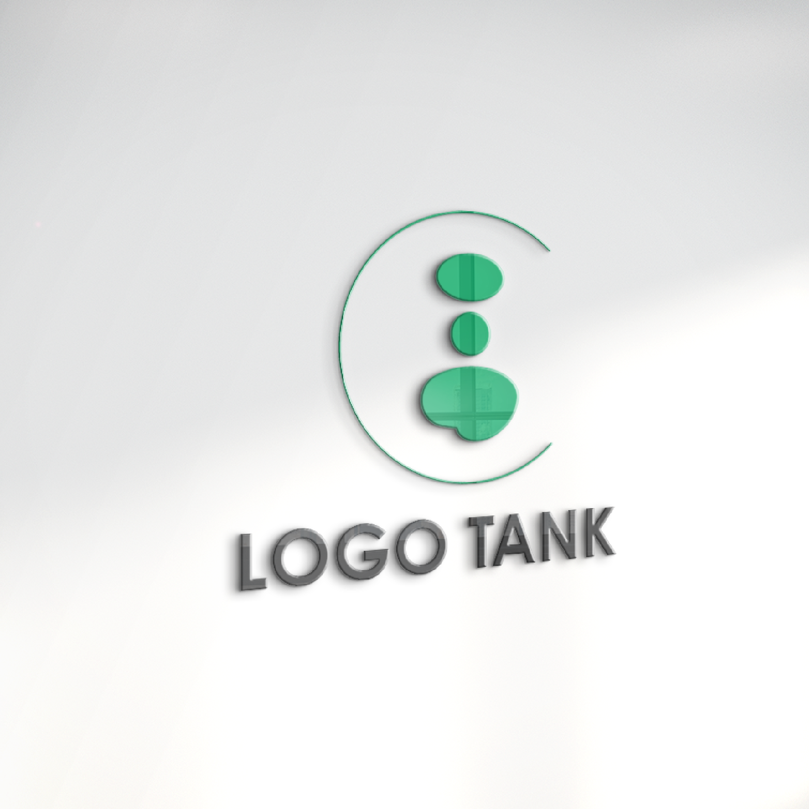 立体・カルプ看板 作成 | 調和と静けさを象徴するストーンロゴ