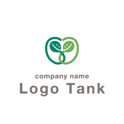 ハートをモチーフとした双葉