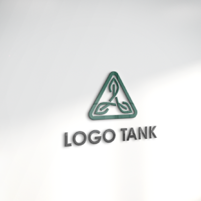 立体・カルプ看板 作成 | 三つ葉模様の三角ロゴ