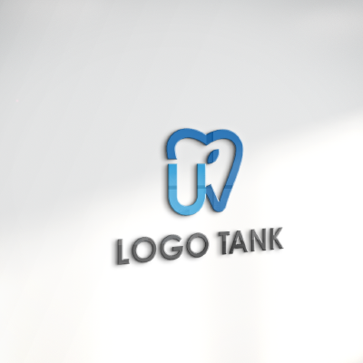 立体・カルプ看板 作成 | 青いUと歯のロゴ