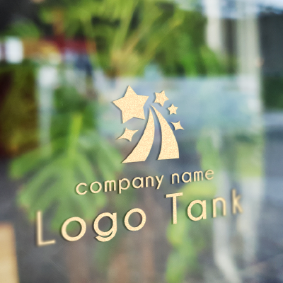 カッティングシート 作成 | 赤い道と星のロゴ