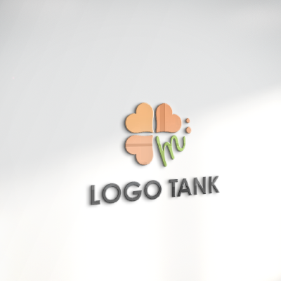 立体・カルプ看板 作成 | 四つ葉と「m」のロゴ