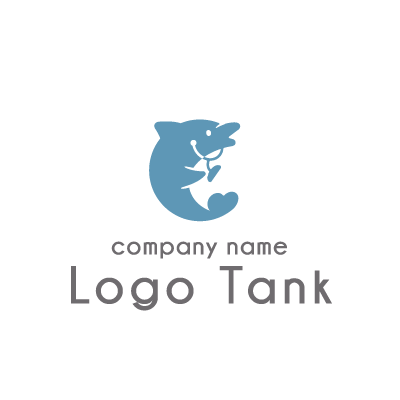 聴診器を持ったイルカ