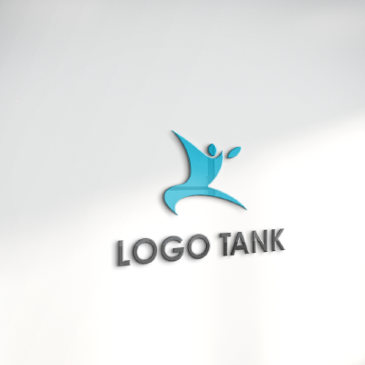 立体・カルプ看板 作成 | 青い人型のダンスロゴ