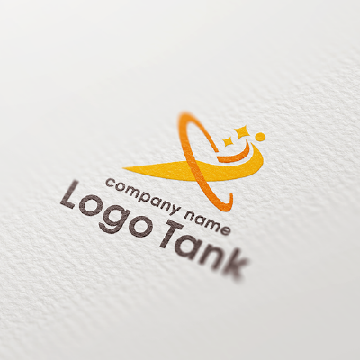 オレンジの流れ星ロゴ