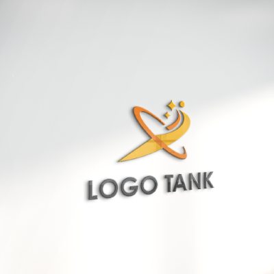 立体・カルプ看板 作成 | オレンジの流れ星ロゴ