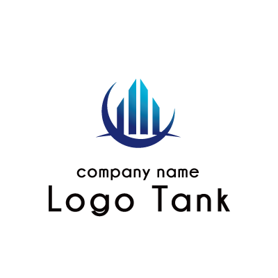 アルファベットのCと建物をイメージしたロゴ