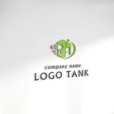 立体・カルプ看板作成 | 建物と桜の木をイメージしたロゴ