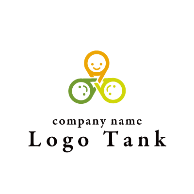 人と人が手を取り合うイメージのロゴ