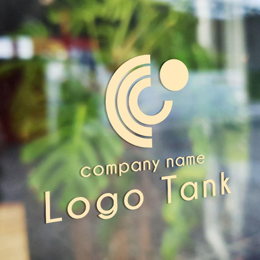 C・輪・半円モチーフ C/円/半円/輪/調和/和/黒/太陽/クール/モダン/シンプル/ポジティブ/未来/希望/工務店/不動産/教育/スポーツ/士業/ /,ロゴタンク,ロゴ,ロゴマーク,作成,制作