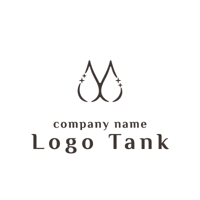 Mをモチーフとした雫