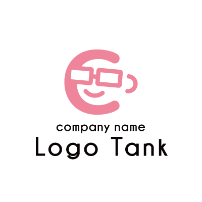 笑顔と眼鏡のロゴ