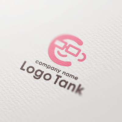 笑顔と眼鏡のロゴ