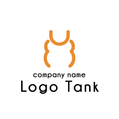 抽象的なクワガタのロゴ