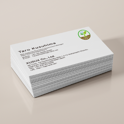 名刺・ショップカード 作成 | 成長する芽のロゴ