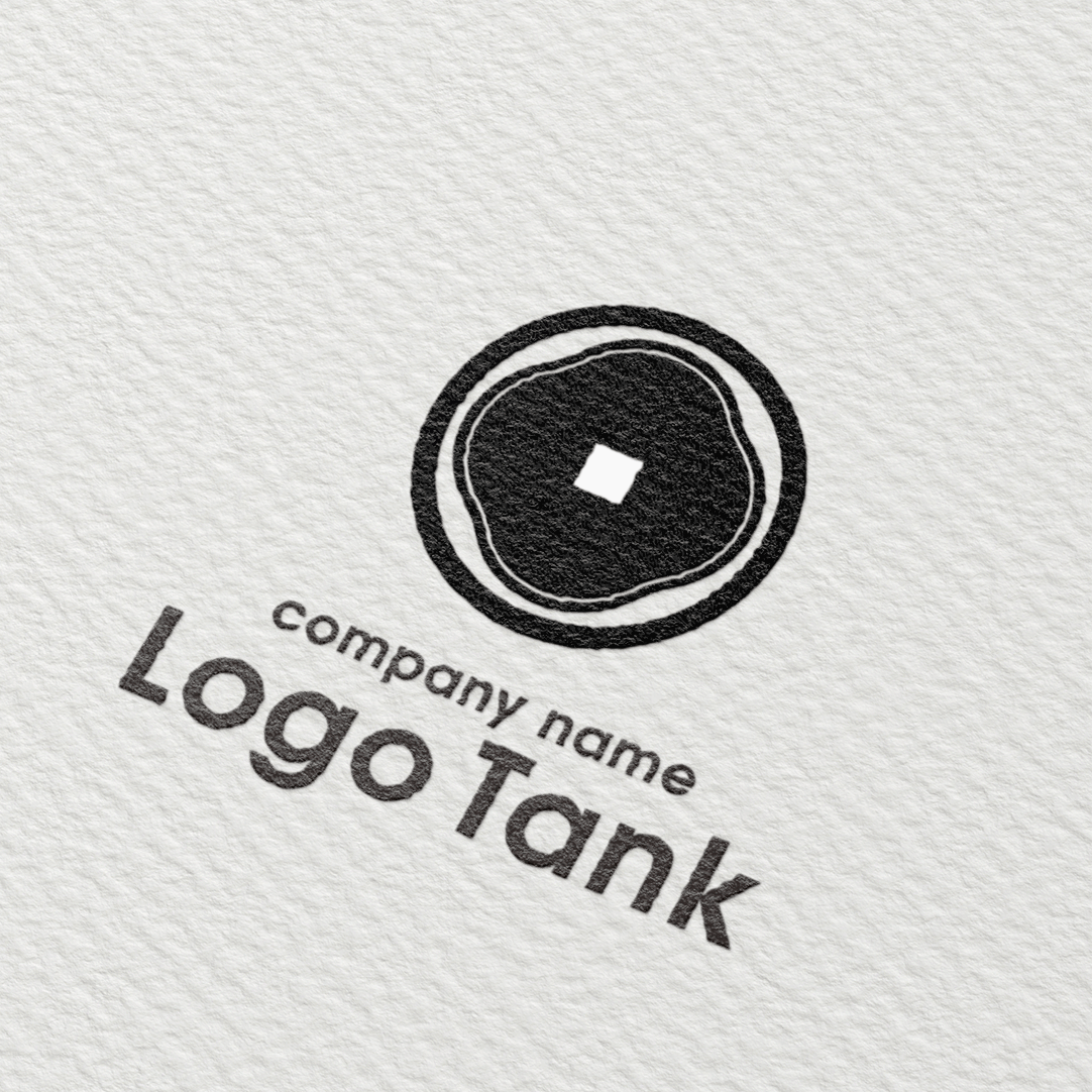 家紋風・モノトーンロゴ