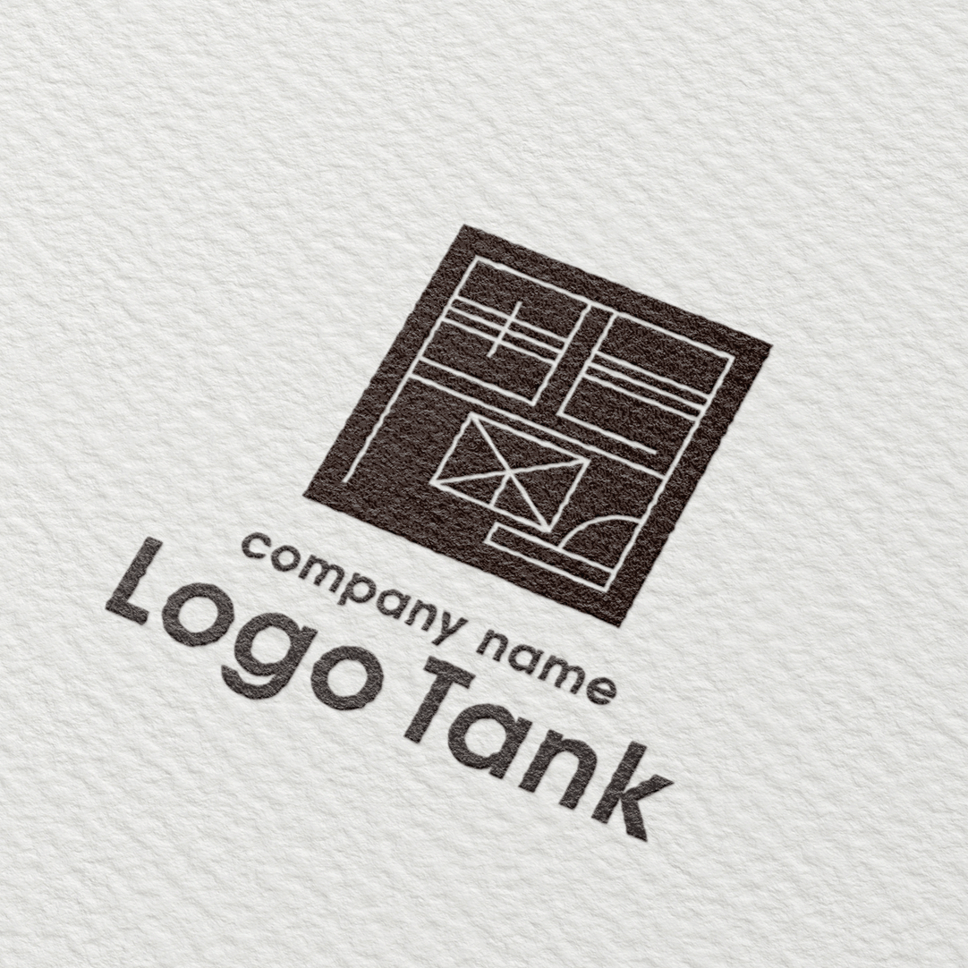 漢字「間」モチーフロゴ