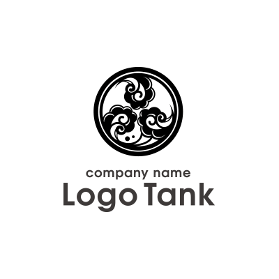 渦巻き紋モチーフロゴ