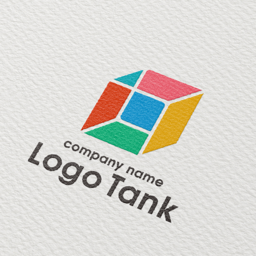 カラーブロックキューブロゴ 立方体 / ブロック / 発展 / 柔軟性 / 教育 / カラフル / 多様性 / クリエイティブ /,ロゴタンク,ロゴ,ロゴマーク,作成,制作