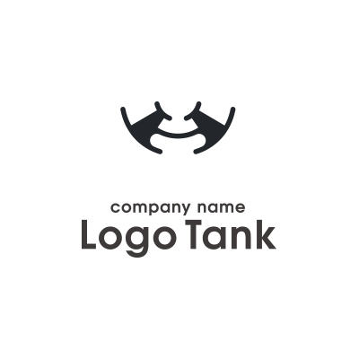 握手×笑顔ロゴ