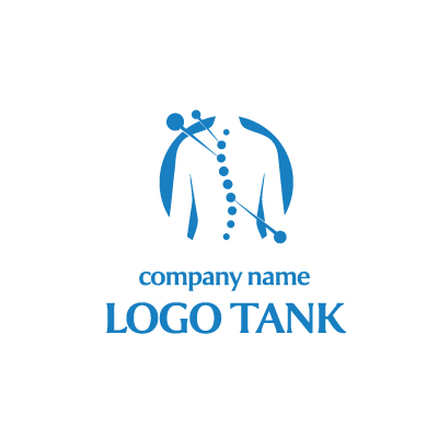 背骨と身体のバランスから着想したロゴ