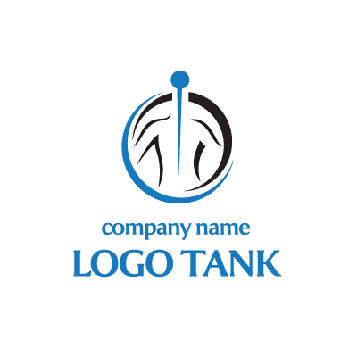 バランスと骨格矯正から着想したロゴ