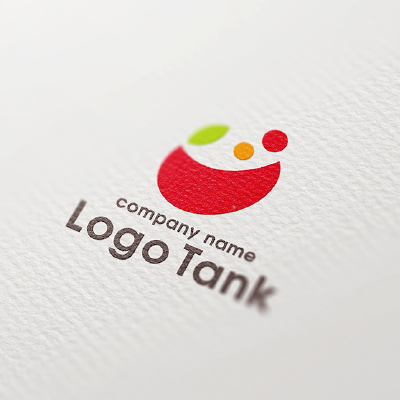 笑顔の口の抽象ロゴ