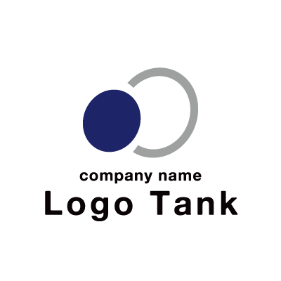 繋がりの抽象ロゴ