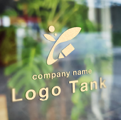 カッティングシート作成 | 双葉と鉛筆・アルファベットのYをイメージしたロゴ