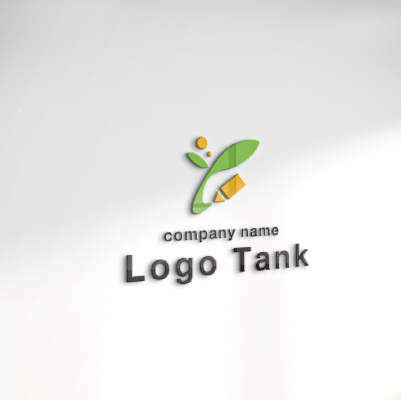 立体・カルプ看板作成 | 双葉と鉛筆・アルファベットのYをイメージしたロゴ