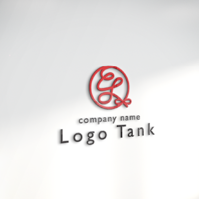 立体・カルプ看板作成 | 赤い糸で「糸」の文字を描いたロゴ